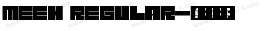 Meek Regular字体转换